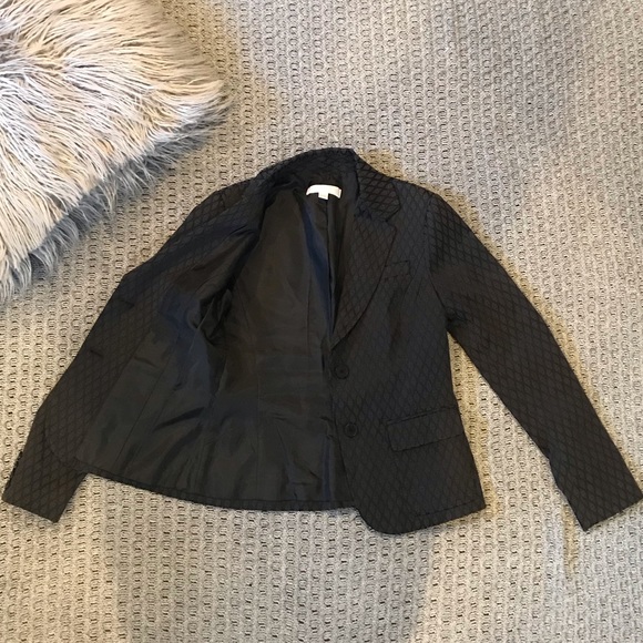New York & Co Patterned Black Blazer - Picture 4 of 8